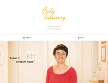 Tablet Screenshot of bodylearning.ch